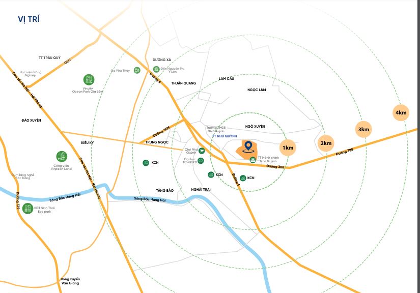 vị trí economy city văn lâm